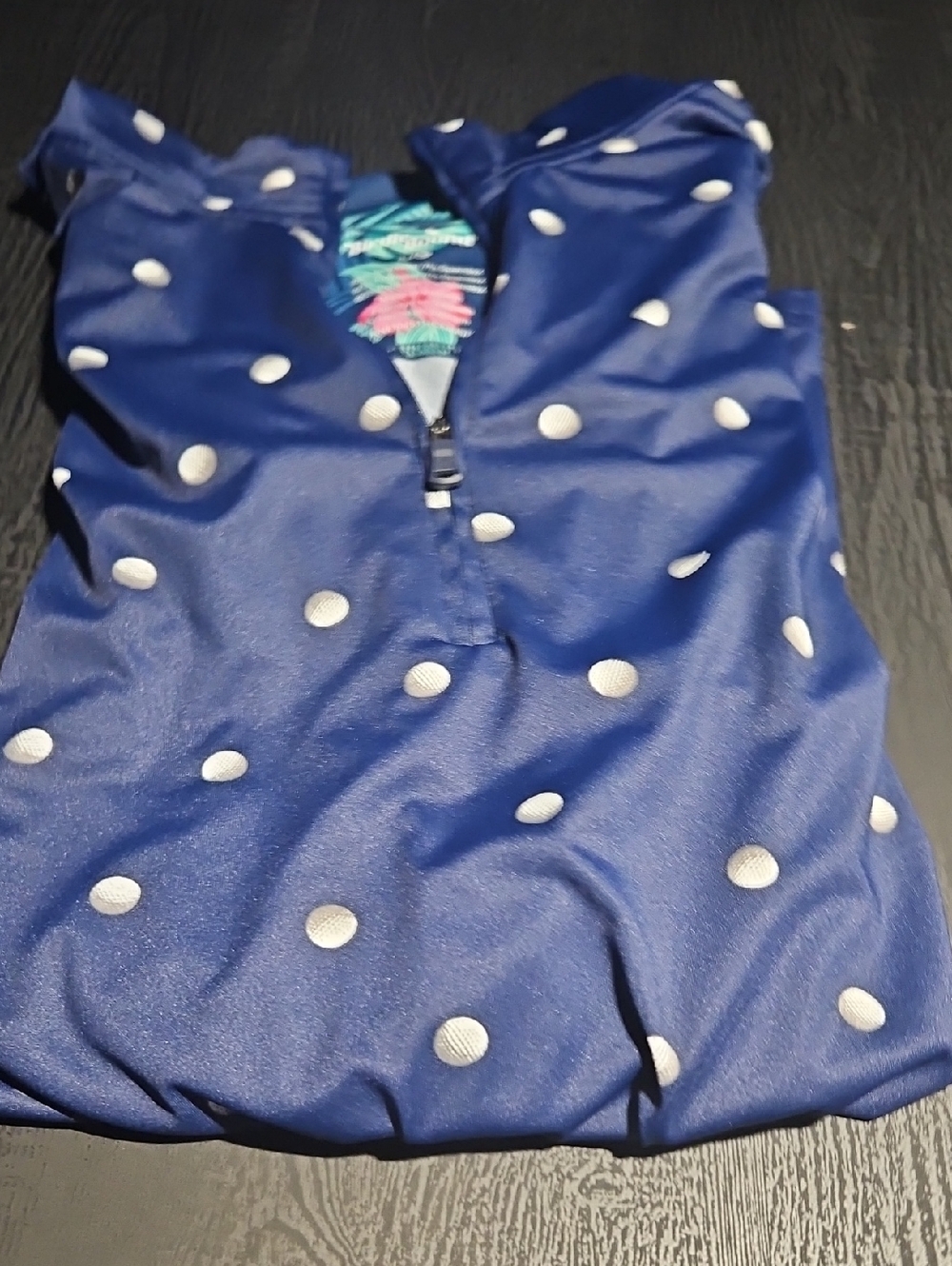 Lightweight Navy Shirt Jacket with White Print